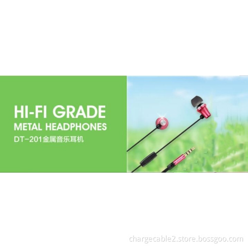 Original Stereo Bass earphone Headphones fone de ouvido Metal handsfree Headset 3.5mm Earbuds For Mobile Phone and MP3 Player